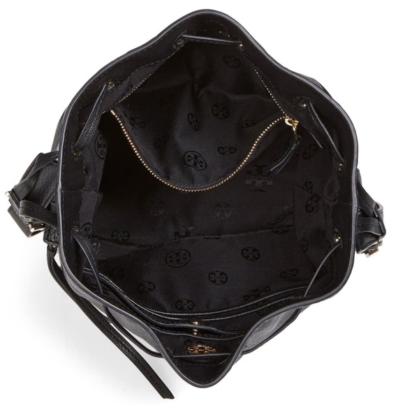 TORY BURCH • Brody Black Bucket Crossbody Bag - Picture 4 of 11